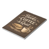 Boeken, koffie en stilte – Dark Academia-boekliefh Notitieblok (Linkerzijde)