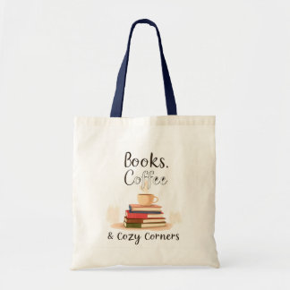 Boeken Koffie & Gezellige Hoeken Tote Tas | Boeken