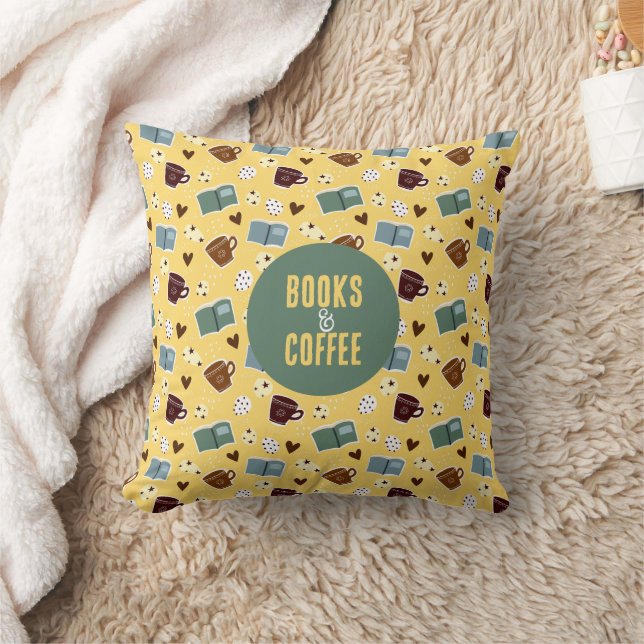 Boeken & Koffie Kussen (Deken)