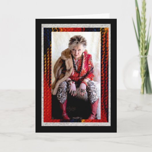 Boeken, Koffie, Sneeuwwitje Nieuwjaar Kaart (Voorkant)