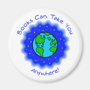 Boeken kunnen u Magneten, 2 vormen, 4 formaten nem Magneet