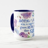 Boeken, kunst, slaapstand mok (Voorkant links)