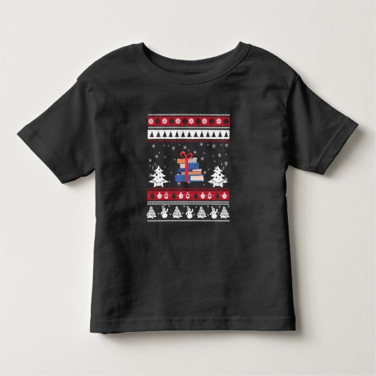 Boeken Lelijke Kerst Grappig Leescadeaus Kinder Shirts (Voorkant)
