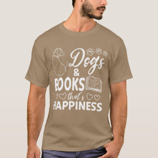 Boeken lezen Boeken Hondenliefhebber Honden Booksh T-shirt