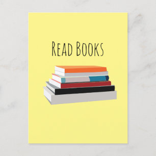 Boeken Lezen Boekenliefhebber Briefkaart