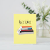 Boeken Lezen Boekenliefhebber Briefkaart (Staand voorkant)
