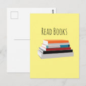 Boeken Lezen Boekenliefhebber Briefkaart (Voorkant / Achterkant)