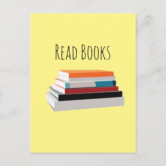 Boeken Lezen Boekenliefhebber Briefkaart (Voorkant)