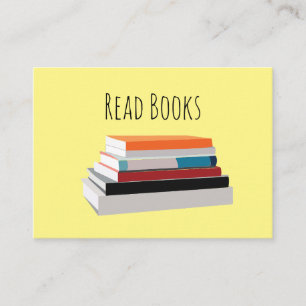 Boeken Lezen Boekenliefhebber Visitekaartje