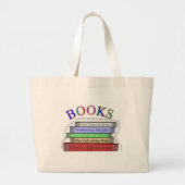 BOEKEN lezen gelezen Canvas tas (Voorkant)