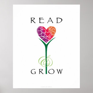 Boeken lezen Groeien Poster