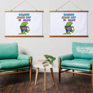 Boeken lezen helpt om gedachten te vormen hangend wandkleed