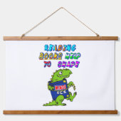 Boeken lezen helpt om gedachten te vormen hangend wandkleed (Voorkant)