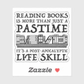 Boeken lezen is meer dan een tijdverdrijf sticker (Vel)