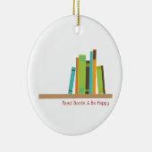 Boeken lezen keramisch ornament (Rechts)