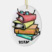 Boeken LEZEN! Keramische ornament (Rechts)