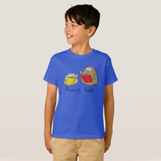 Boeken lezen Kinder Funny T-shirt (Voorkant volledig)