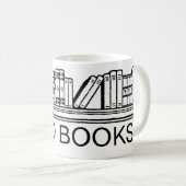 Boeken lezen koffiemok (Voorkant rechts)