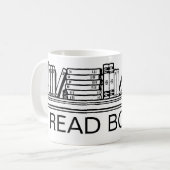 Boeken lezen koffiemok (Voorkant links)