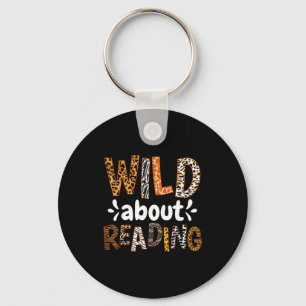Boeken lezen lezer bibliothecaris wilde dieren lie sleutelhanger