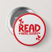 Boeken lezen Liefde Ronde Button 7,6 Cm (Voorkant /achterkant)