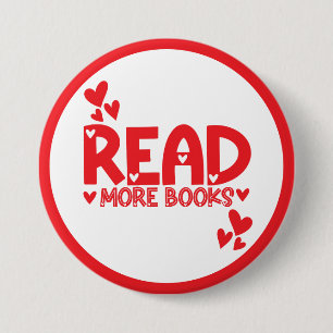 Boeken lezen Liefde Ronde Button 7,6 Cm