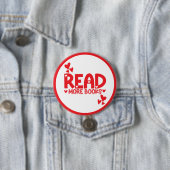 Boeken lezen Liefde Ronde Button 7,6 Cm (In situ)