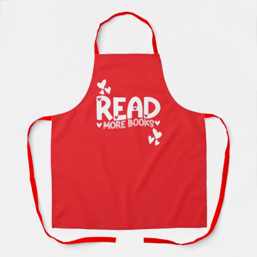 Boeken lezen Liefde Schort (Voorkant)