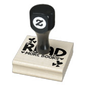 Boeken lezen met liefde rubberstempel (Stempel)