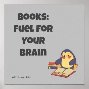 Boeken lezen motivatie gezegde poster
