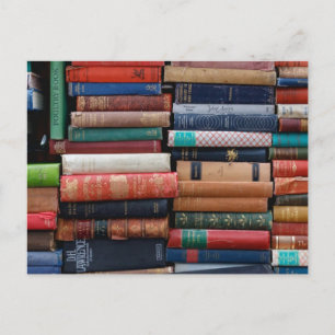 Boeken lezen oude boeken briefkaart