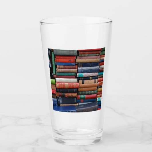 Boeken lezen oude boeken glas (Voorkant)