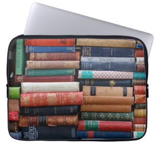 Boeken lezen oude boeken laptop sleeve