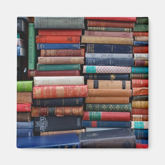 Boeken lezen oude boeken magneet (Voorkant)