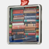 Boeken lezen oude boeken metalen ornament (Links)