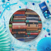 Boeken lezen oude boeken papieren bordje (Feest)