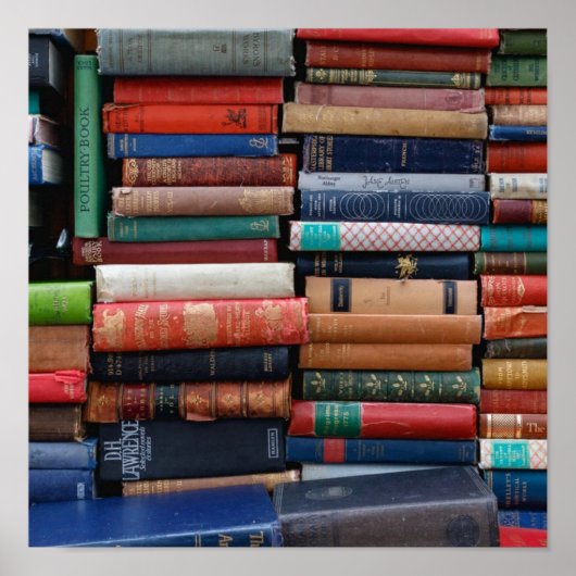 Boeken lezen oude boeken poster (Voorkant)