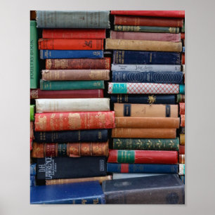 Boeken lezen oude boeken poster