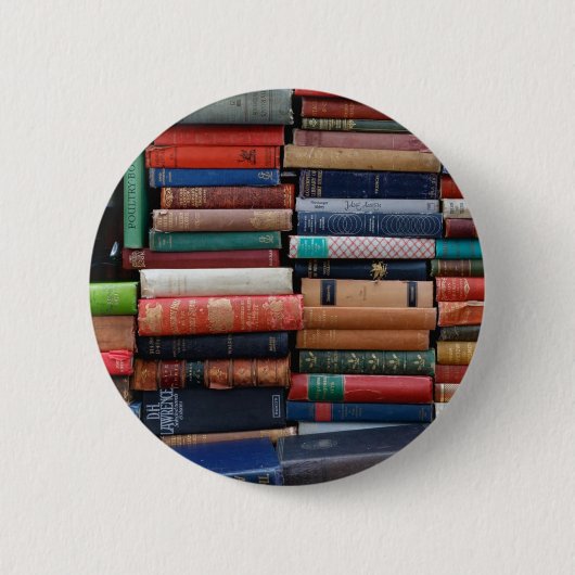 Boeken lezen oude boeken ronde button 5,7 cm (Voorkant)