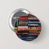 Boeken lezen oude boeken ronde button 5,7 cm (Voorkant /achterkant)