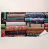Boeken lezen oude boeken strandlaken (Voorkant)