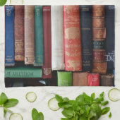 Boeken lezen oude boeken theedoek (Gevouwen)