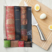 Boeken lezen oude boeken theedoek (Quarter Fold)