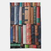 Boeken lezen oude boeken theedoek (Verticaal)