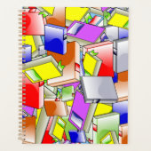 Boeken lezen Patroon Wallpaper Planner (Voorkant)