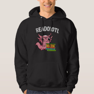 Boeken lezen Salamander boekenwurm Readolotl Axolo Hoodie