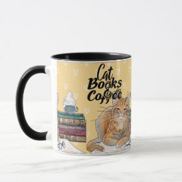 Boeken lezen Schattige Cats Coffee Mok
