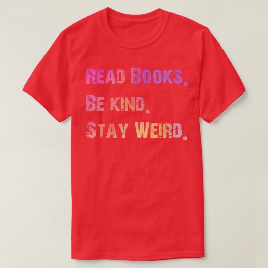 Boeken lezen t-shirt (Design voorkant)