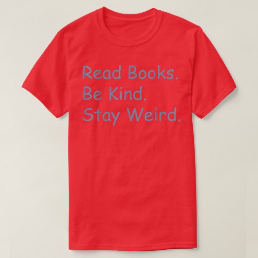 Boeken lezen t-shirt (Design voorkant)