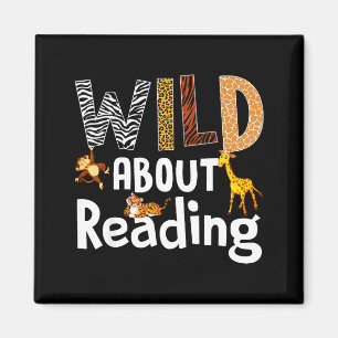 Boeken lezer bibliothecaris wilde dieren liefhebbe magneet